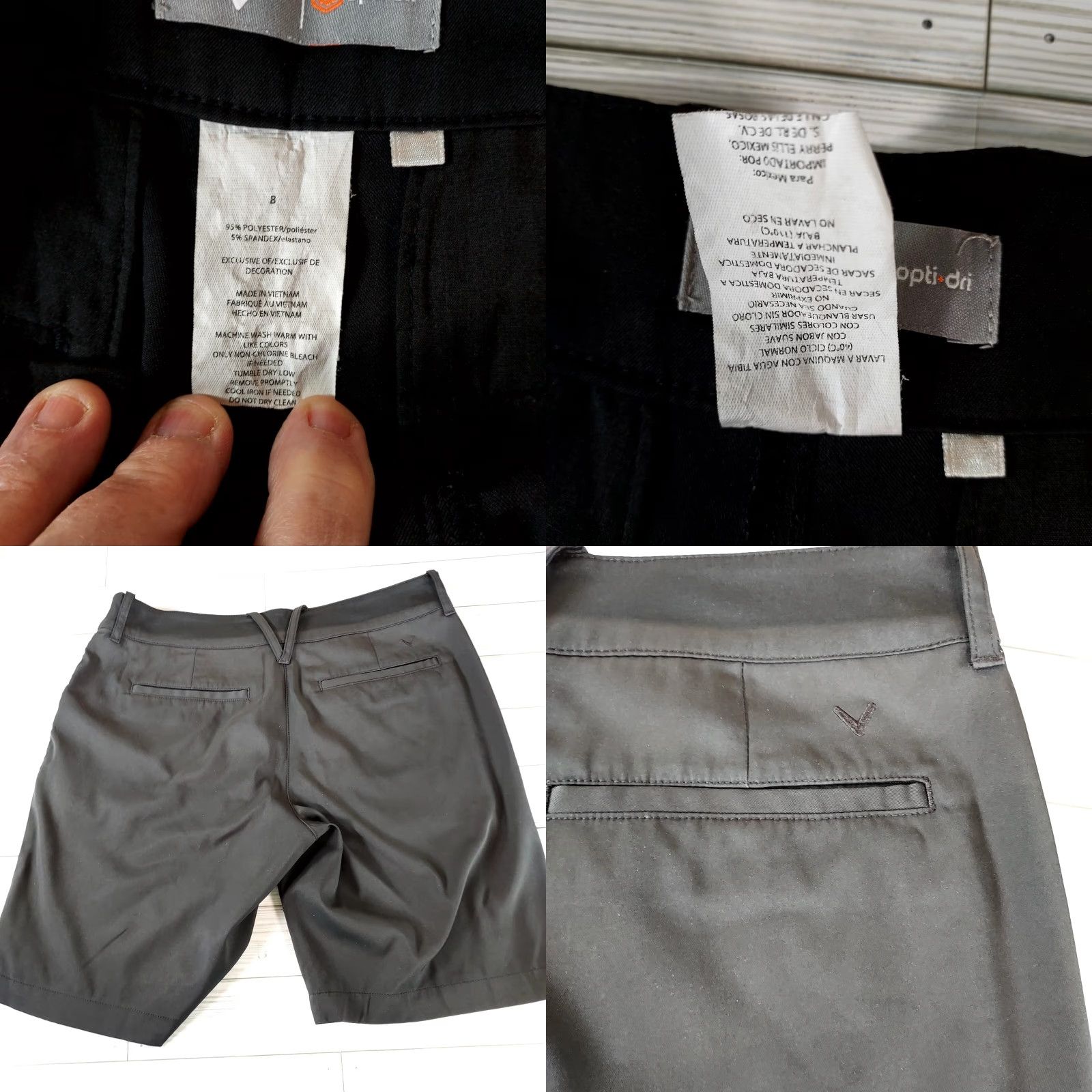 Callaway Callaway Opti Dri Shorts Women's Size 8 Solid Black Bermuda Golf Tennis Bermuda Size 30" / US 8 / IT 44 - 8 Thumbnail