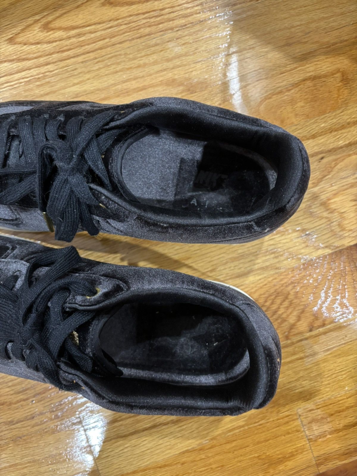 Nike Nike Air Force 1 Low Premium 3 “Velour Black” Size US 9.5 / EU 42-43 - 7 Thumbnail