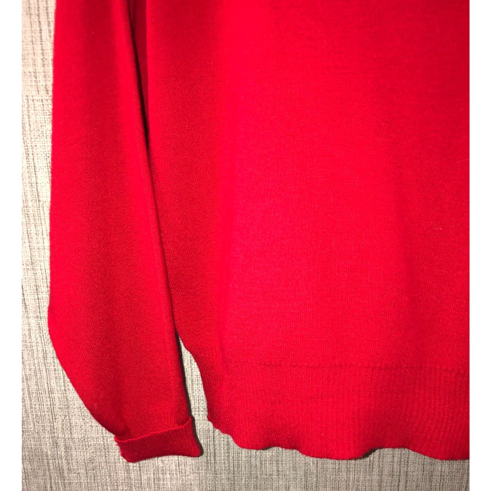 Vintage Vtg Meister Mens Red Wool/Acrylic 1/4 Zip Sweater Size L Size US L / EU 52-54 / 3 - 4 Thumbnail