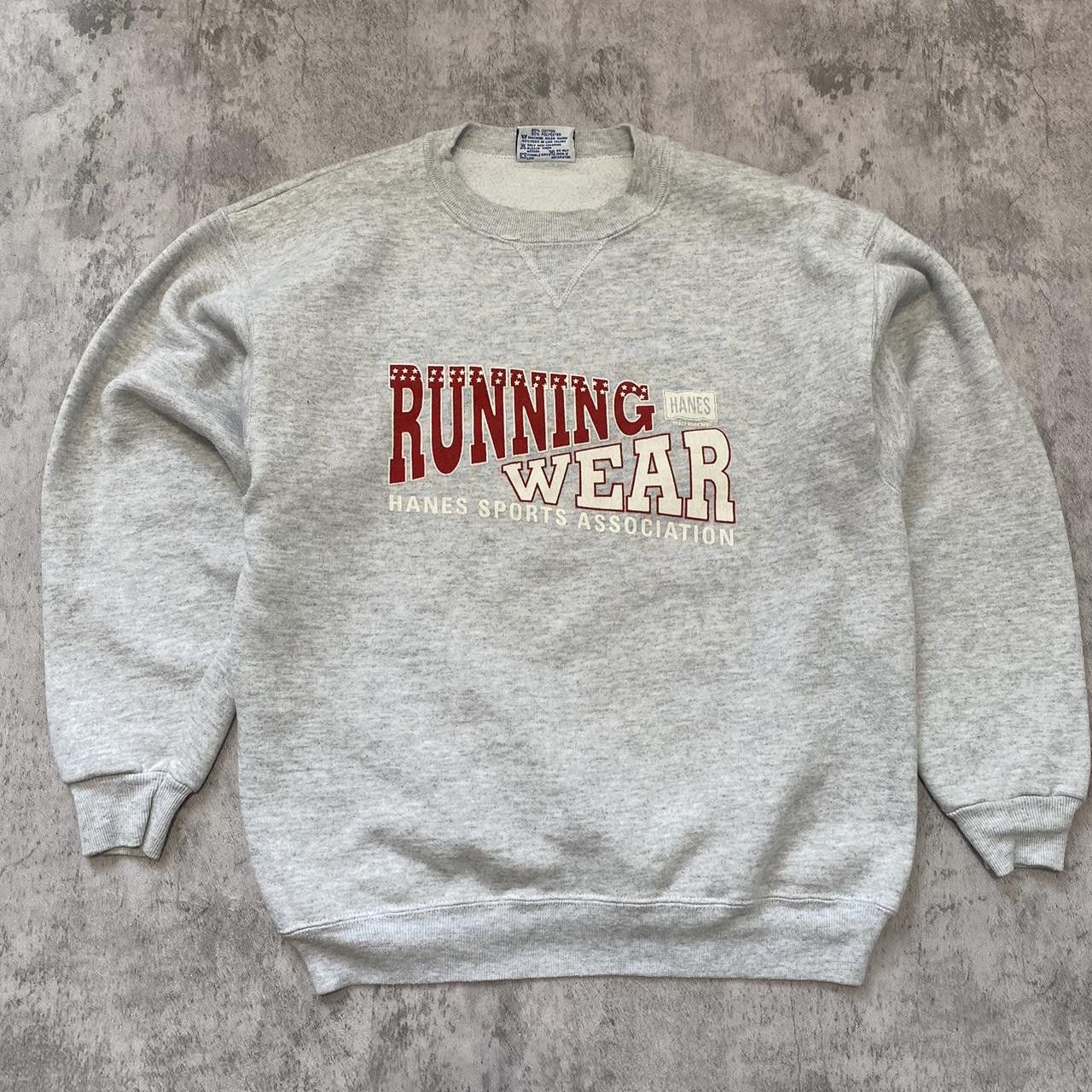 Hanes 90s Vintage Boxy Grey Hanes crewneck sweatshirt Size US L / EU 52-54 / 3 - 1 Thumbnail