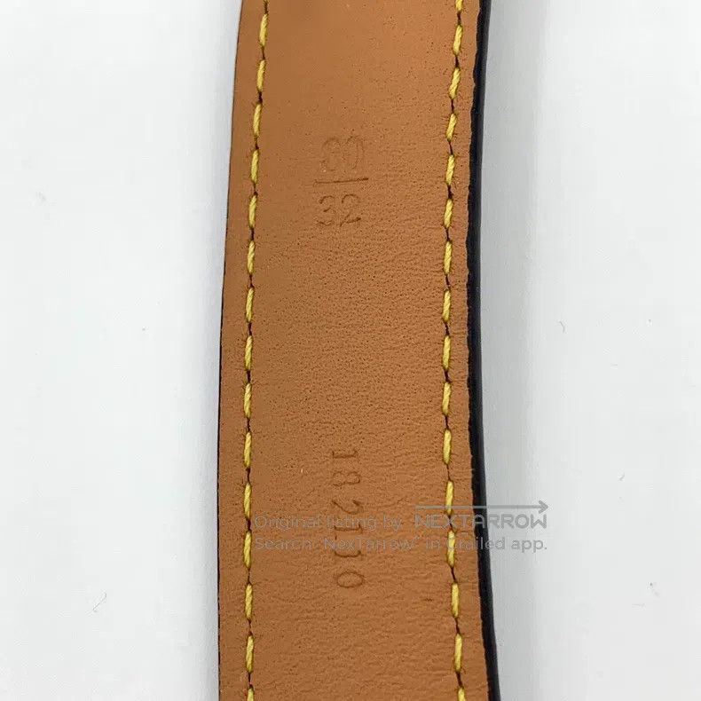 Loewe Loewe size 90 Black logo metal smooth buckle leather belt Size ONE SIZE - 9 Thumbnail