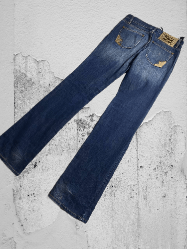 Japanese Brand Crazy Crash Dirty Baggy Faded Jean Japan Avant Garde Style Size US 30 / EU 46 - 1 Thumbnail