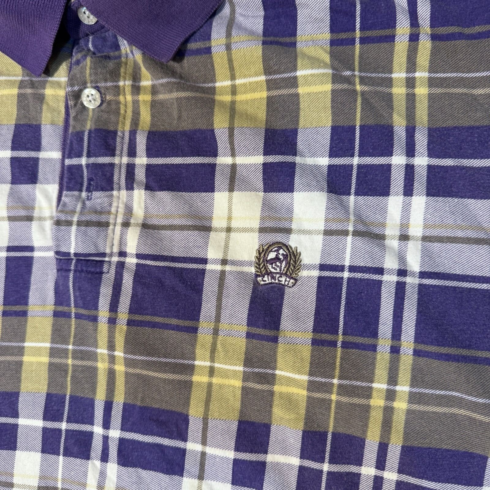 CINCH Cinch Jeans Purple & Yellow Plaid Western Shirt Short Sleeve Size US L / EU 52-54 / 3 - 3 Thumbnail