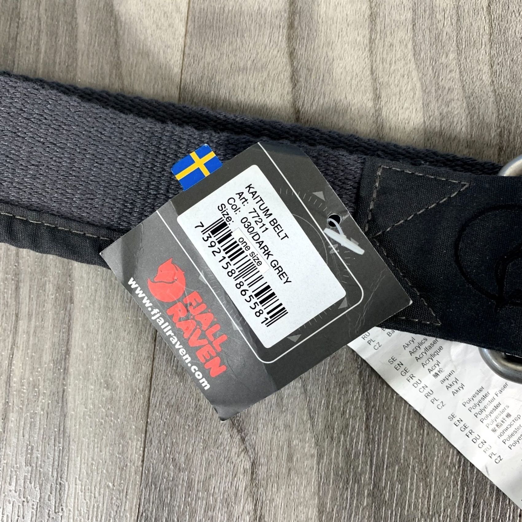 Vintage Fjallraven Belt 77211 One Size Dark Gray 120cm Adjustable Buckle Men Outdoor Nature Hiking Trekking Regular Modern Outdoor Belt Size ONE SIZE - 3 Thumbnail