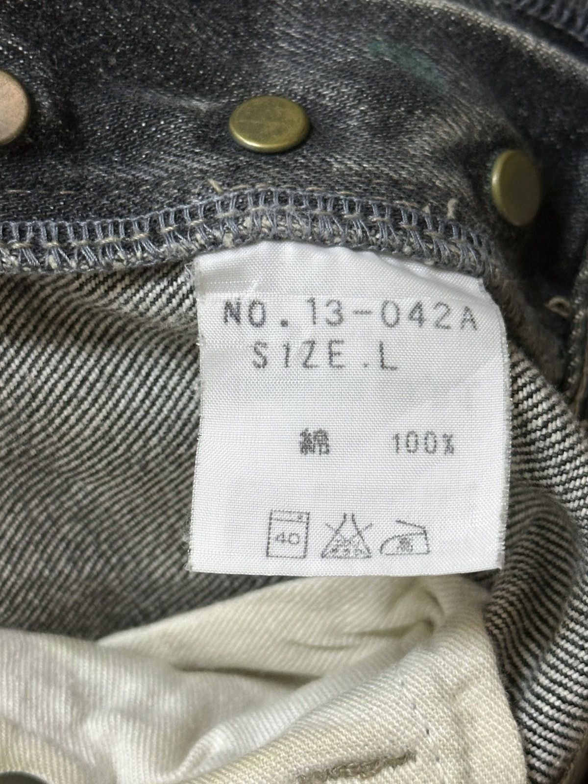 14th Addiction Vintage Japanese Brand Faded Stone Wash Style Bootcut Jeans Size US 31 - 9 Thumbnail