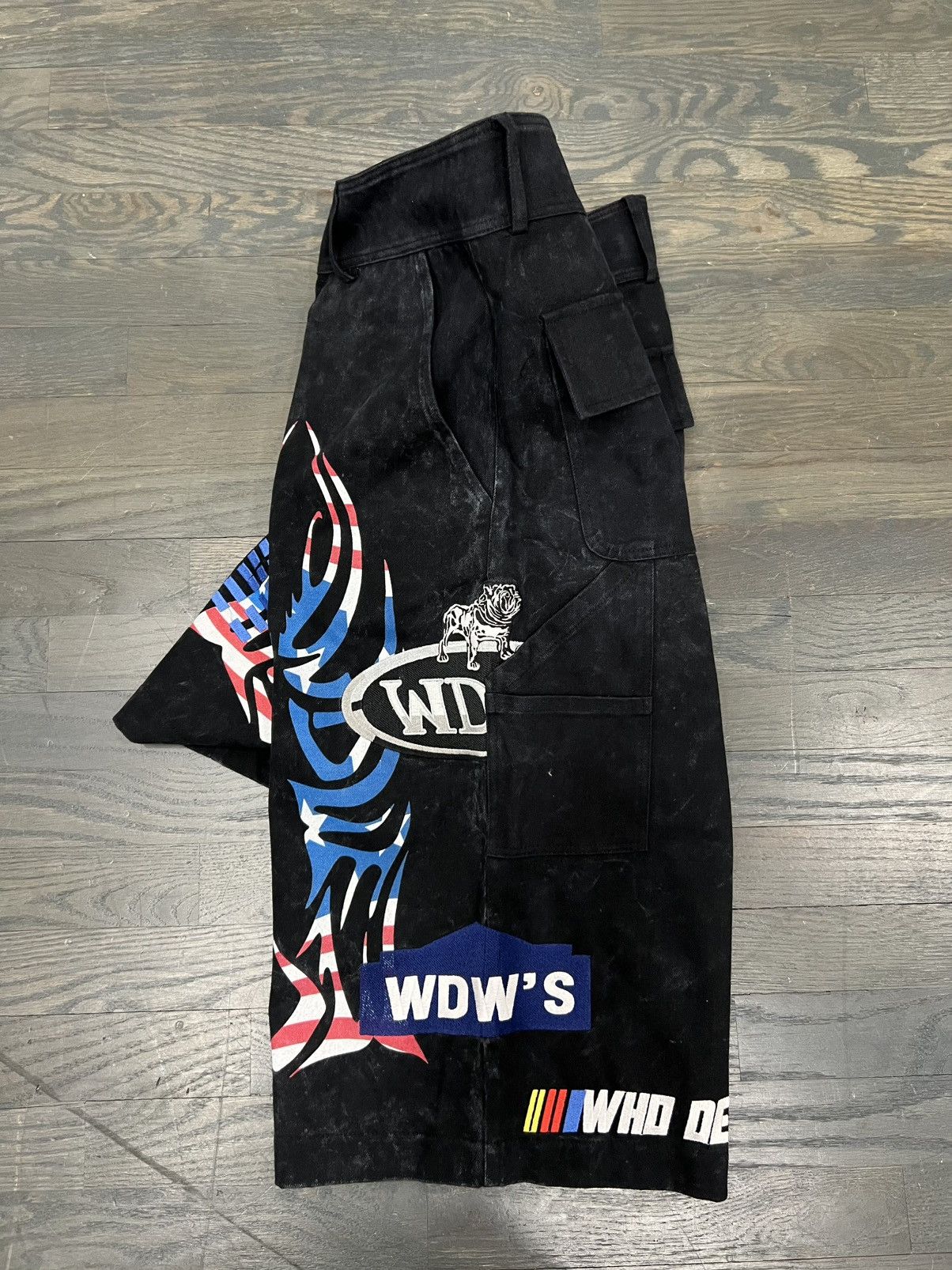 Who Decides War “Recycle original ideas” sample canvas shorts Size US 30 / EU 46 - 8 Thumbnail