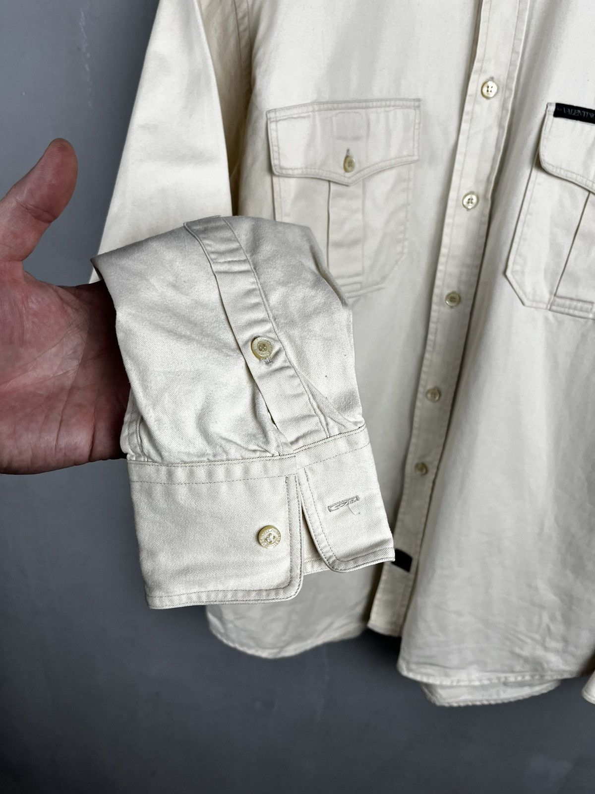 Giovanni Valentino × Valentino Valentino jeans shirt vintage 90s Size US L / EU 52-54 / 3 - 6 Thumbnail