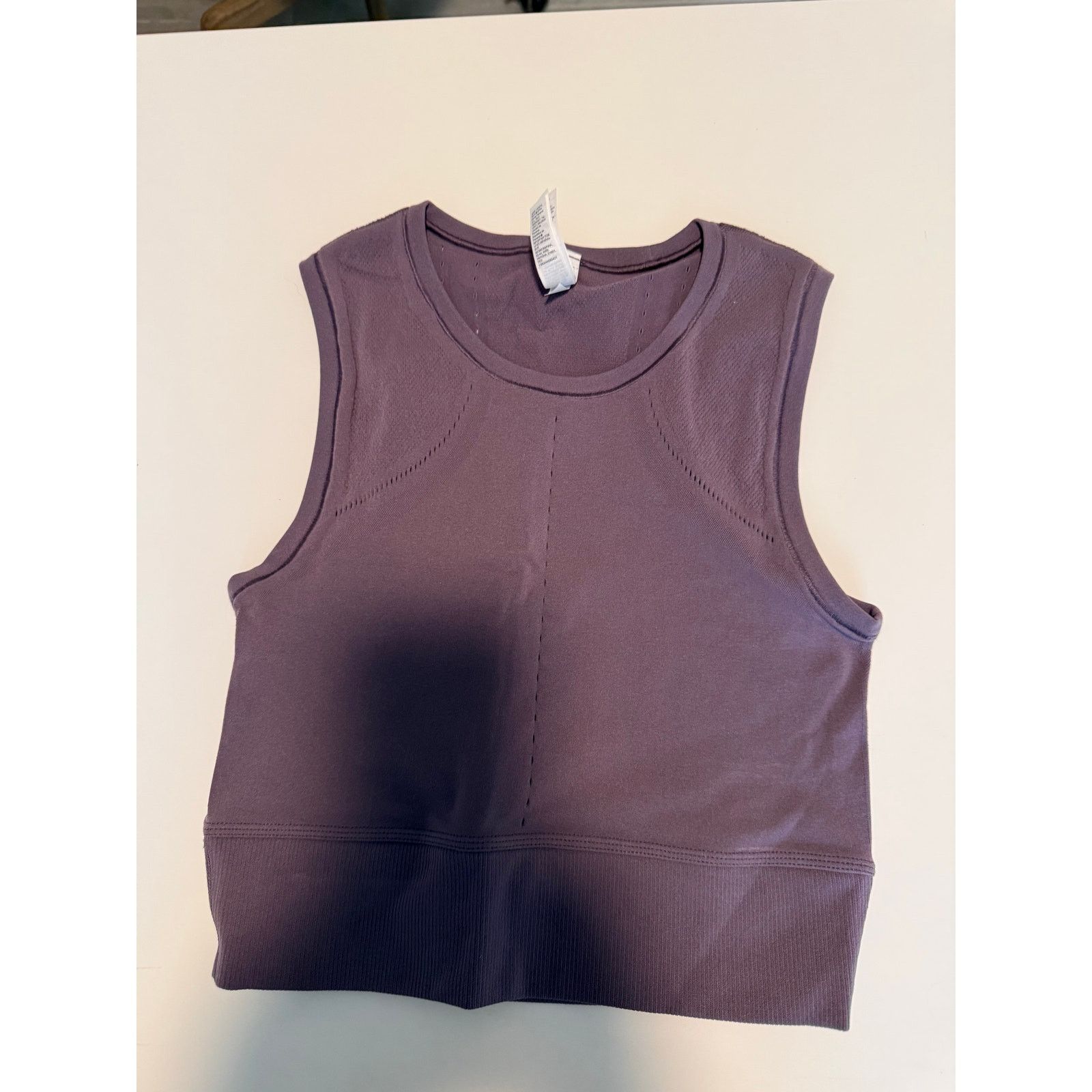 Athleta Athleta Purple Sutra Lace Crop Tank Top Women XXS/XS - B013 Size XS / US 0-2 / IT 36-38 - 2 Thumbnail