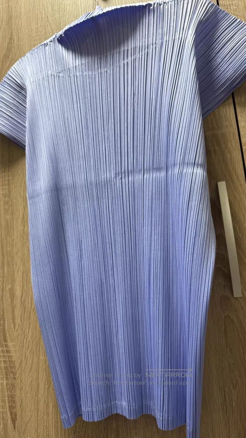 Issey Miyake Issey Miyake Purple Short Sleeve Top Size L / US 10 / IT 46 - 4 Thumbnail