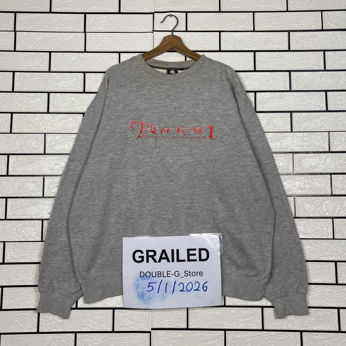 Japanese Brand 📌Vintage Sweatshirt Burton Snowboards Big Logo Size US L / EU 52-54 / 3 - 1 Thumbnail