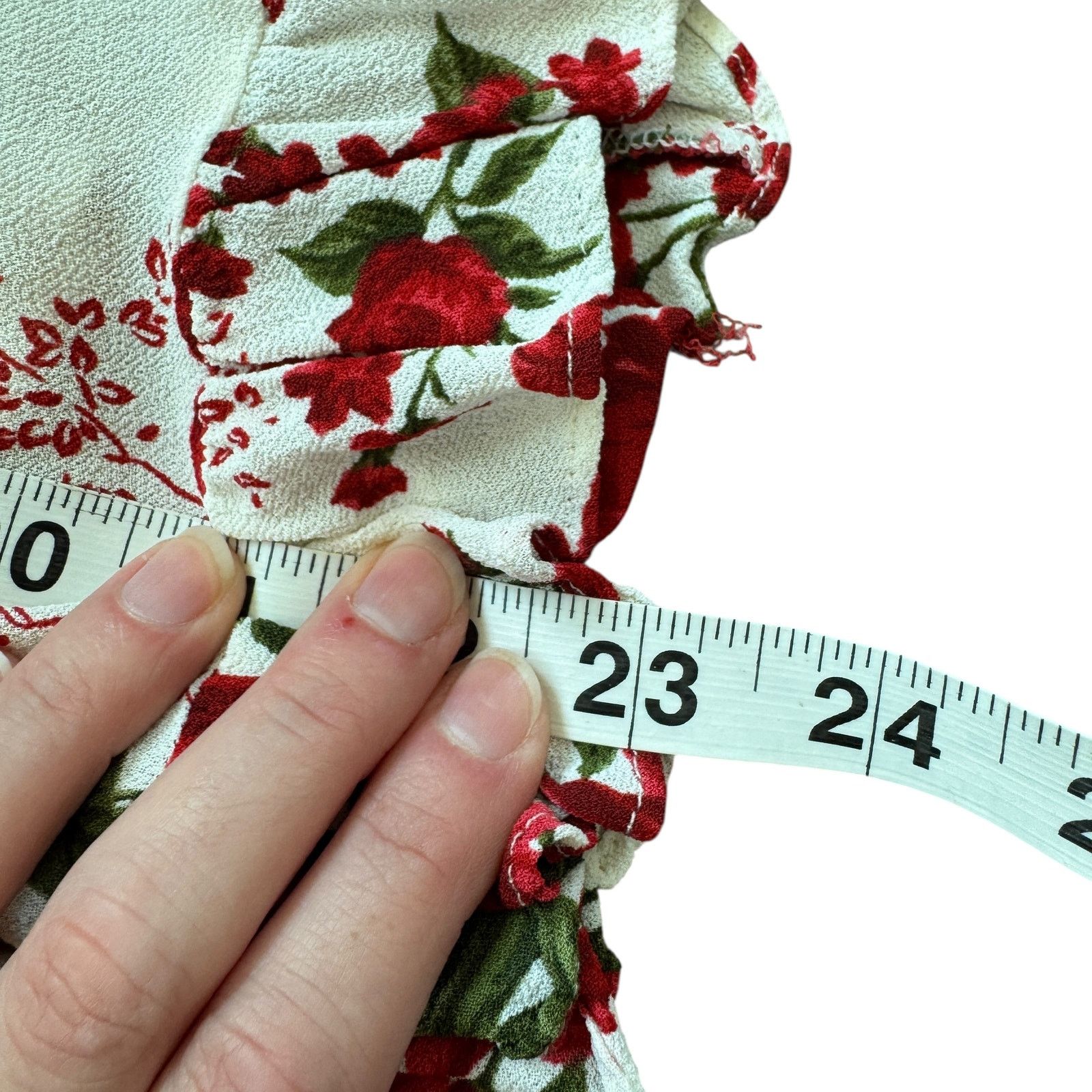 Reformation Reformation Christine Mini Dress Georgette Red Floral Size XS / US 0-2 / IT 36-38 - 11 Thumbnail