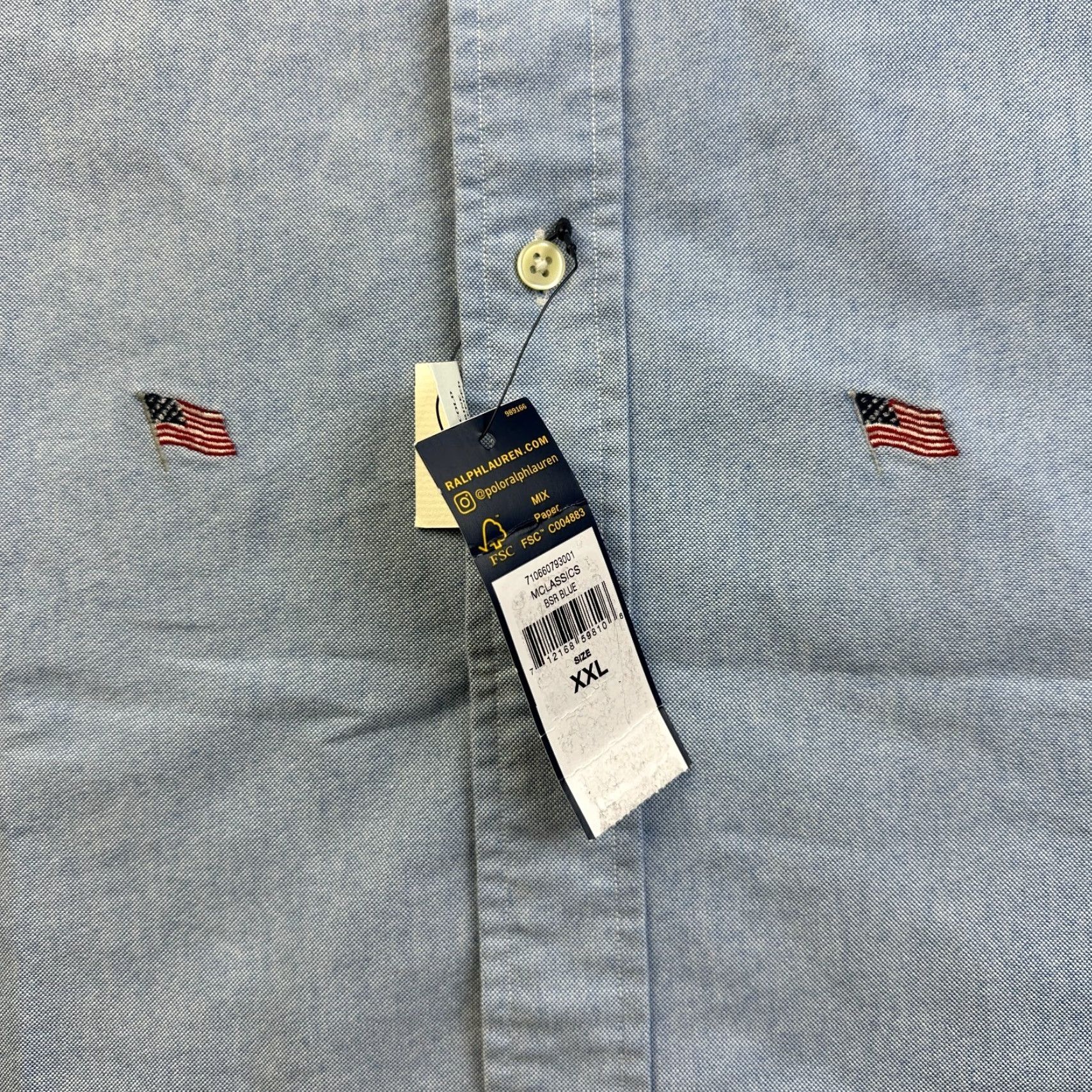 Ralph Lauren NEW Ralph Lauren Shirt Mens 2XL Blue American Flag All Over Print Size US XXL / EU 58 / 5 - 4 Thumbnail