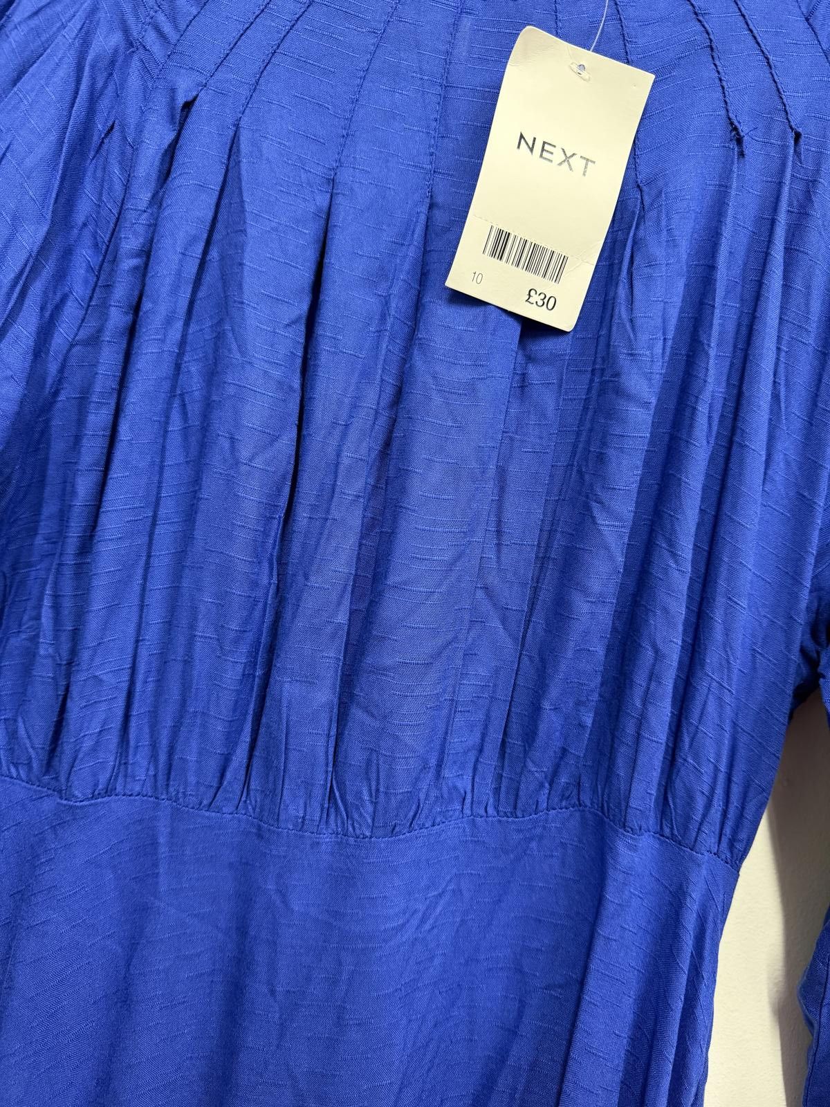 NEXT Next Blue Long Sleeve Dress Size 10 Size M / US 6-8 / IT 42-44 - 3 Thumbnail