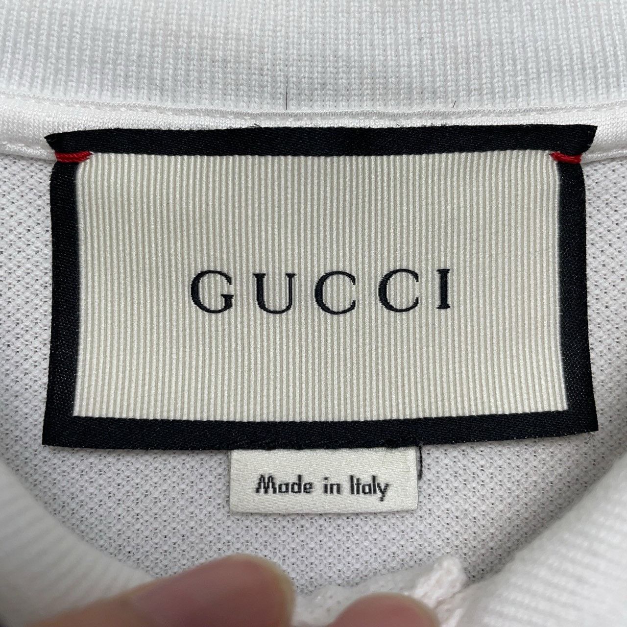 Gucci Gucci Neckline little bee embroidery red and green striped Size US M / EU 48-50 / 2 - 3 Thumbnail