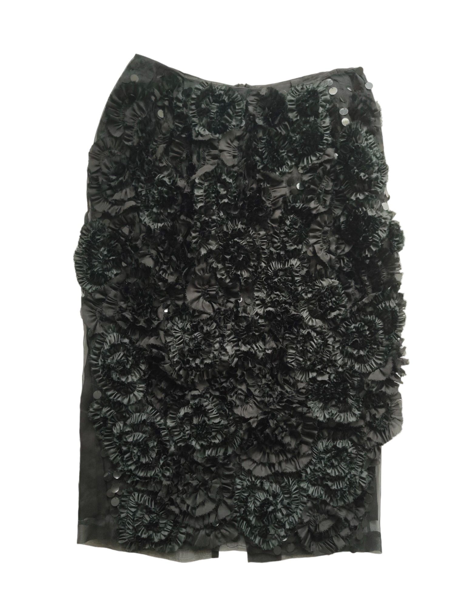Dries Van Noten Dries Van Noten Black Silk 3/4 Length Skirts Size 27" / US 4 / IT 40 - 1 Thumbnail