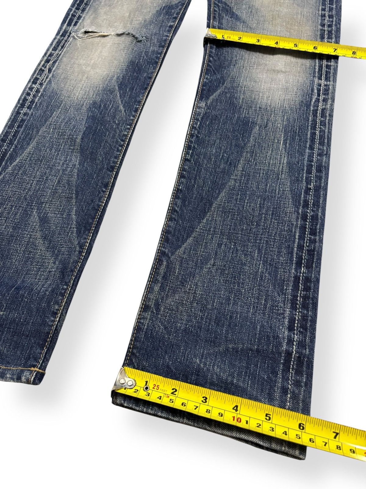 Junya Watanabe Vintage Japanese Brand Johnbull Selvedge Distressed Jeans Size US 29 - 16 Thumbnail