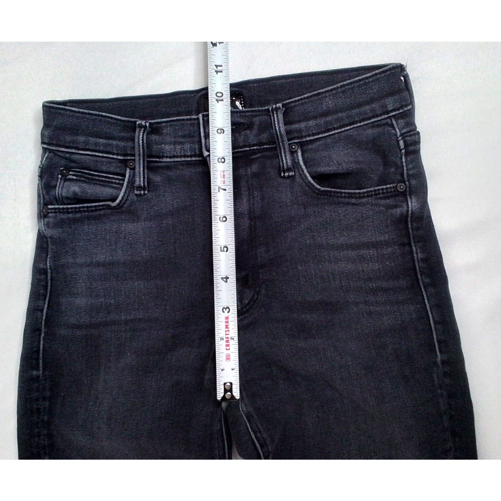 MOTHER Mother Denim Women's 26 The Midrise Dazzler Jean Black Size 26" / US 2 / IT 38 - 15 Thumbnail