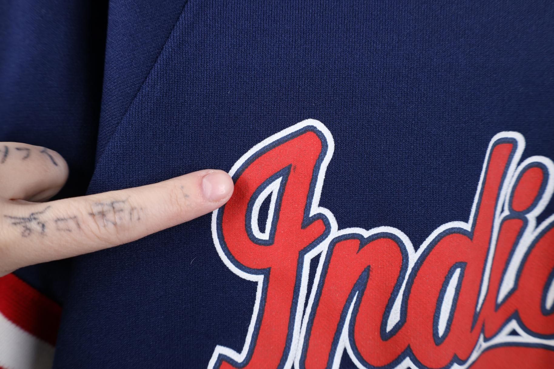Vintage Vintage 90s Cleveland Indians Baseball Jersey Blue USA #2 Size US S / EU 44-46 / 1 - 9 Thumbnail