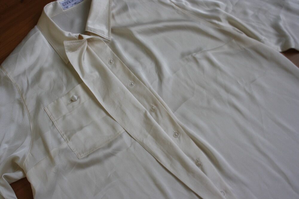 Givenchy GIVENCHY EN PLUS blouse 18W Button Up Long Sleeve Ivory Size XXL / US 16-18 / IT 52-54 - 6 Thumbnail