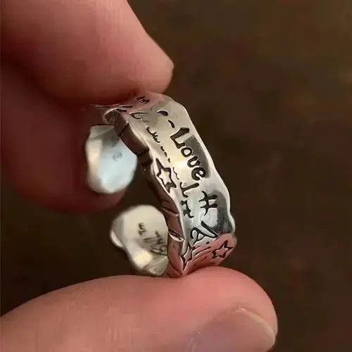 Other retro old love star ring adjustable Size ONE SIZE - 3 Thumbnail