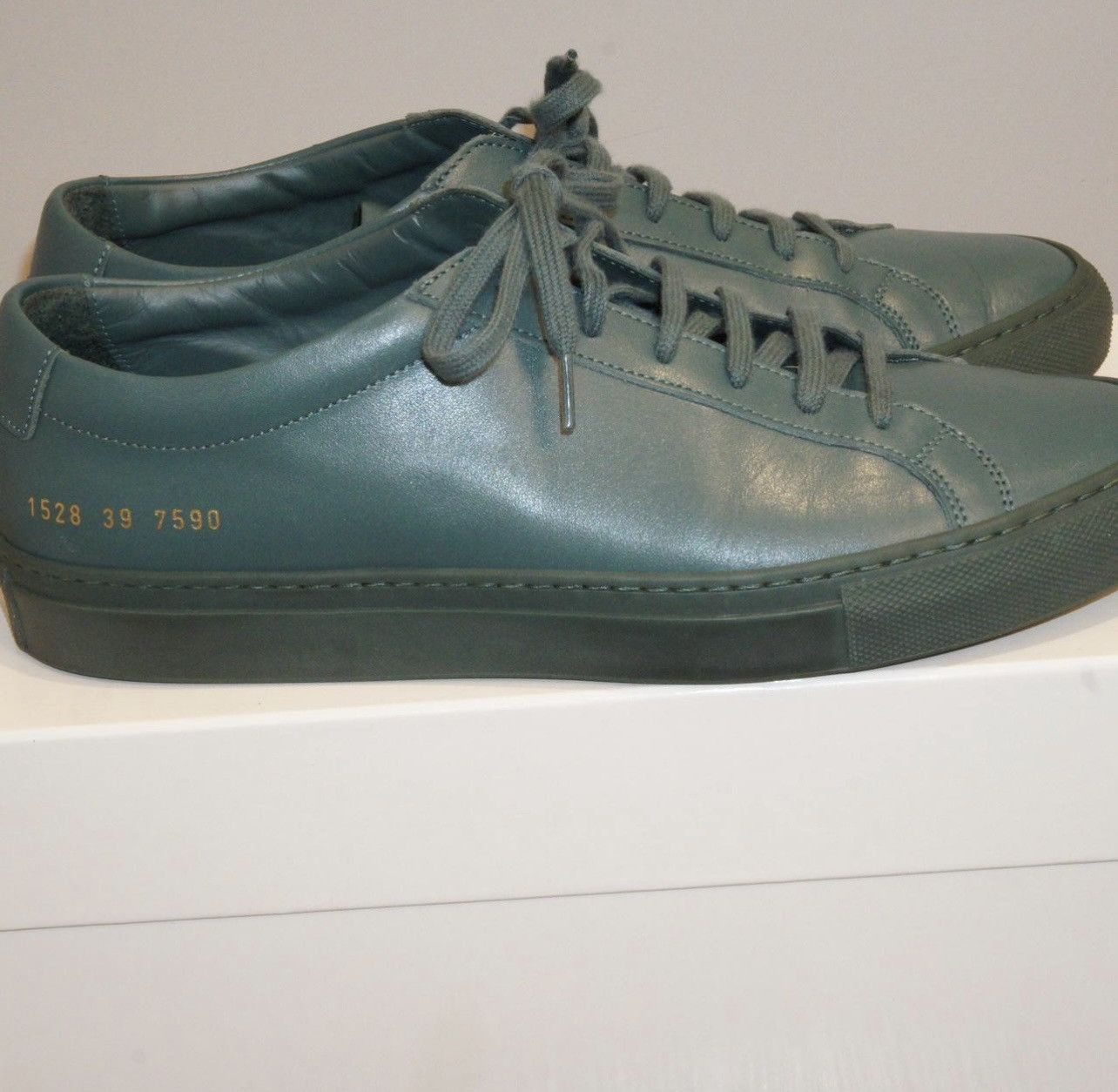Common Projects COMMON PROJECTS Original Green Achilles Low Sneakers Size US 7 / EU 40 - 3 Thumbnail
