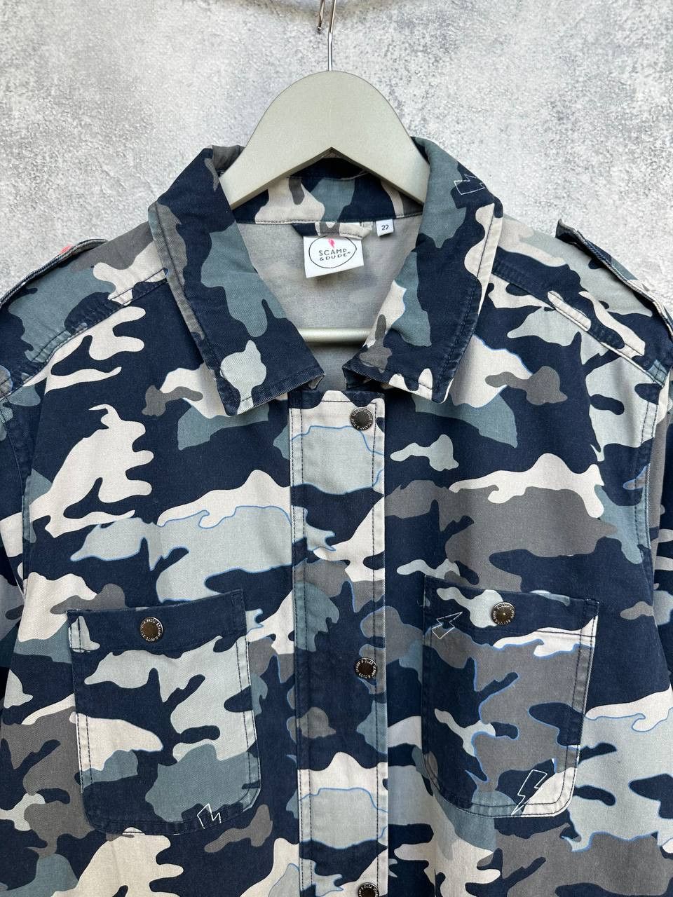Other Scamp & Dude Camouflage Military Field Jacket Utility Size XXL / US 16-18 / IT 52-54 - 4 Thumbnail