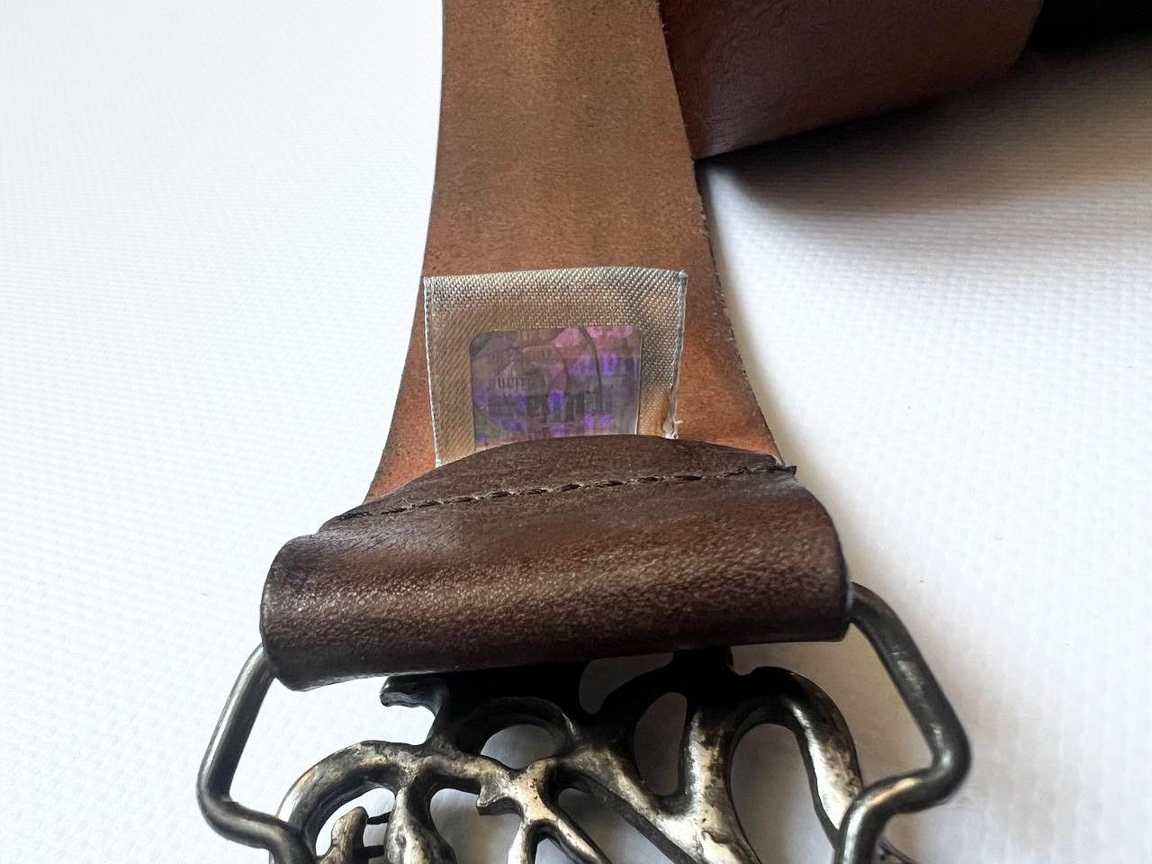 John Galliano Vintage Galliano John leather gothic rhinestone belt buckle Size ONE SIZE - 6 Thumbnail