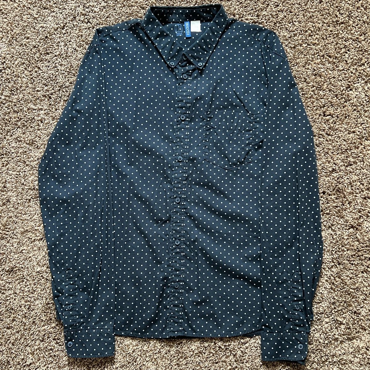 Other H&M Polka Dot Button Down Size US XL / EU 56 / 4 - 1 Thumbnail