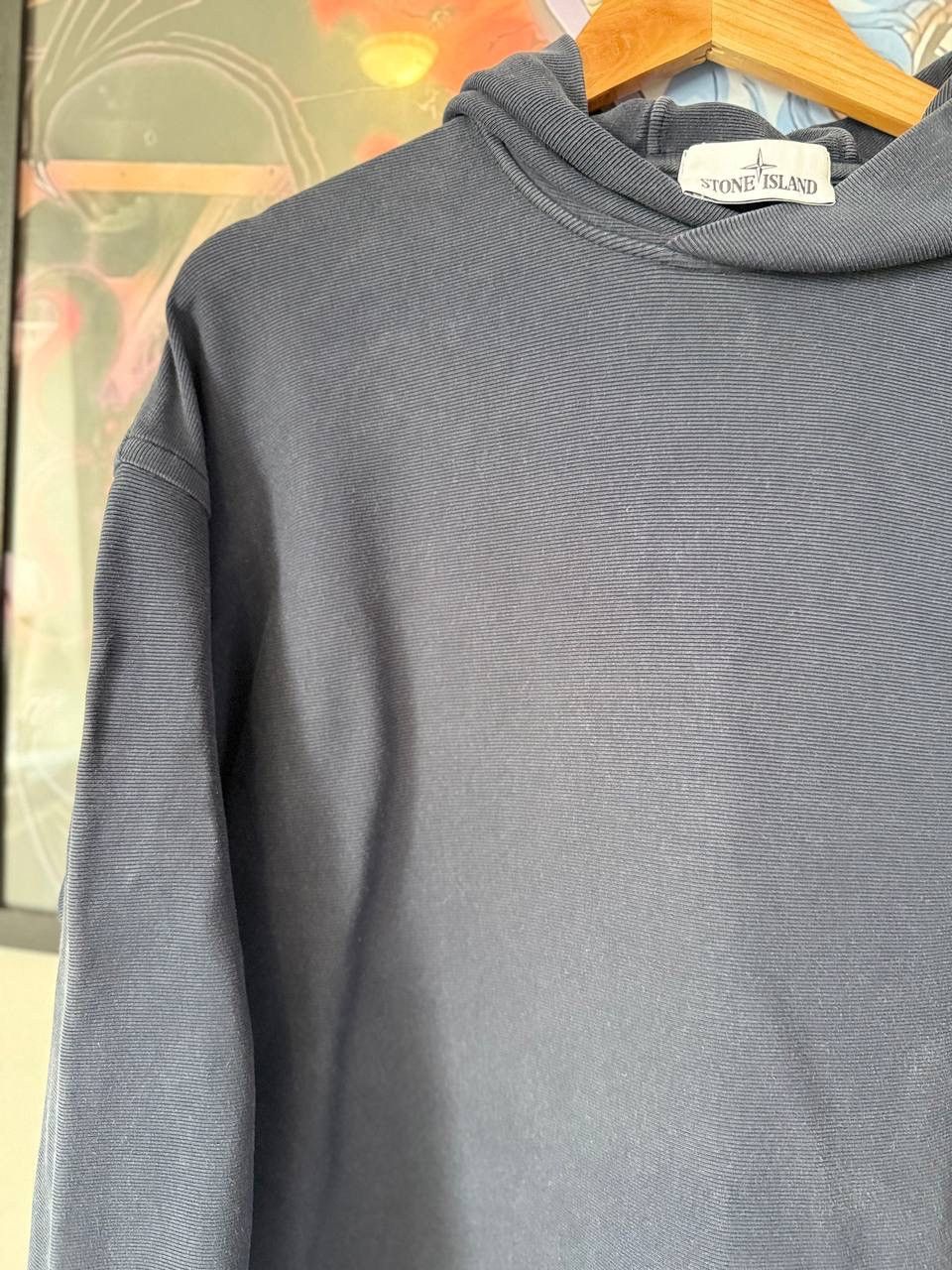 Stone Island Vintage blue Stone Island Hoodie Size US L / EU 52-54 / 3 - 3 Thumbnail