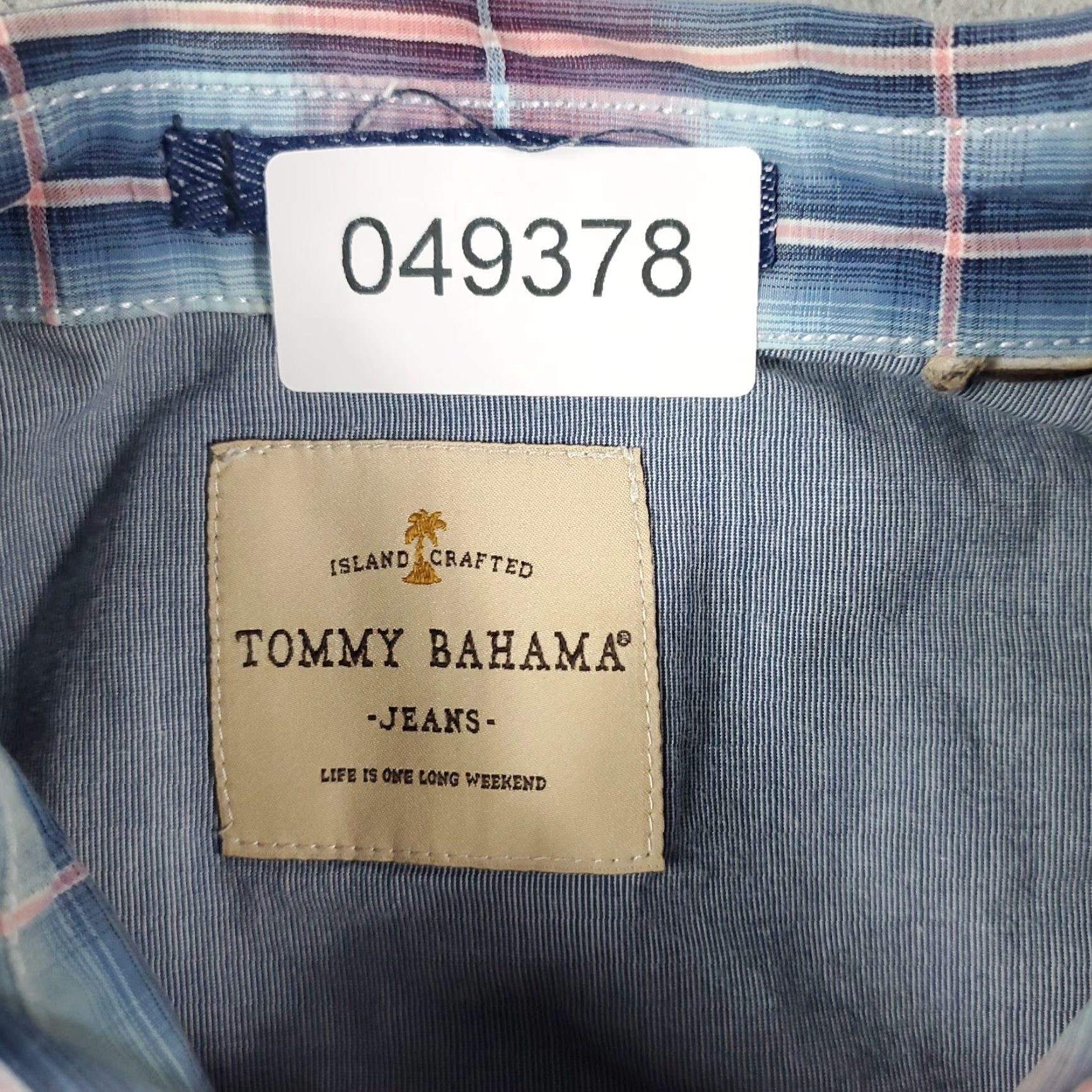 Tommy Bahama VINTAGE Tommy Bahama Shirt Mens Large Red Blue Plaid Casual Button Up Short Sleeve Size US L / EU 52-54 / 3 - 6 Thumbnail