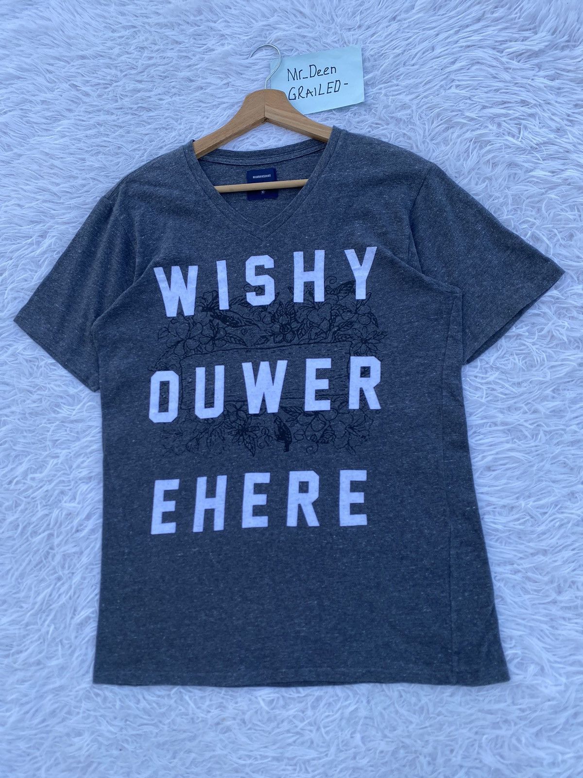 Maison MIHARA YASUHIRO Rare Miharayasuhiro “WISHYOUWEREHERE” Tshirt Size US S / EU 44-46 / 1 - 3 Thumbnail