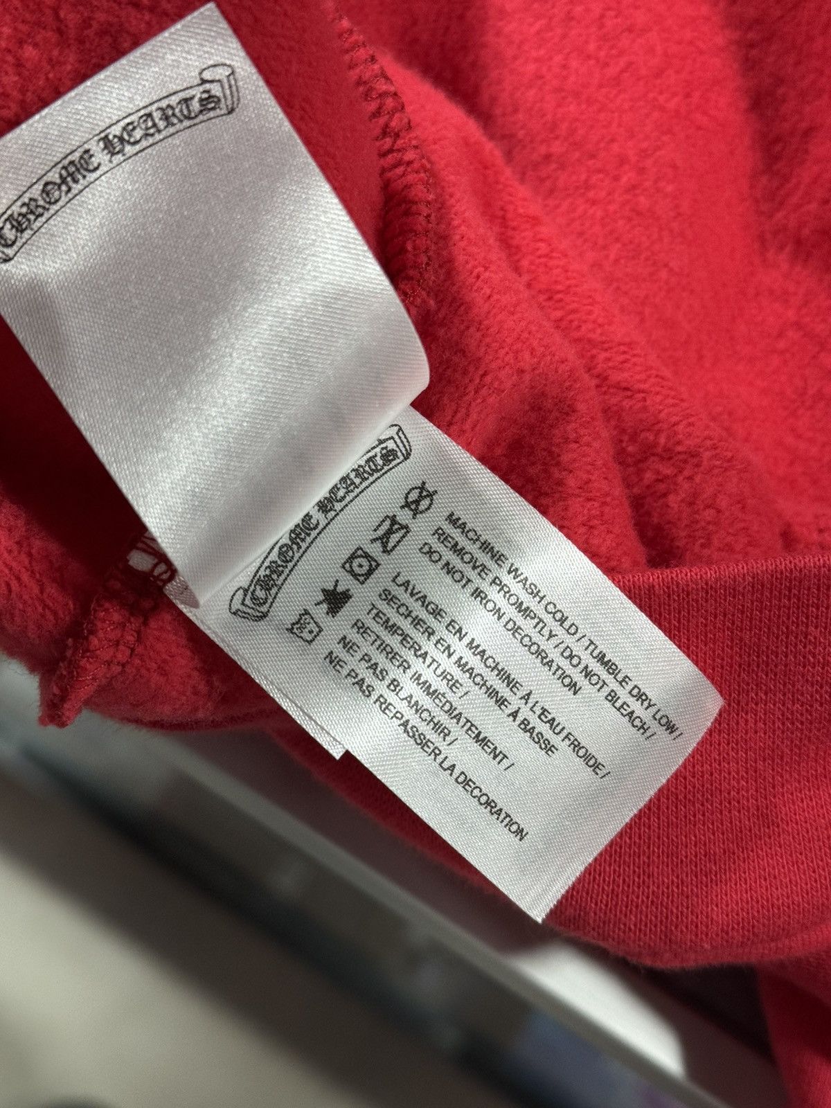 Chrome Hearts Chrome Hearts Red Hoodie Pullover Sz L New Online Release Size US L / EU 52-54 / 3 - 8 Thumbnail