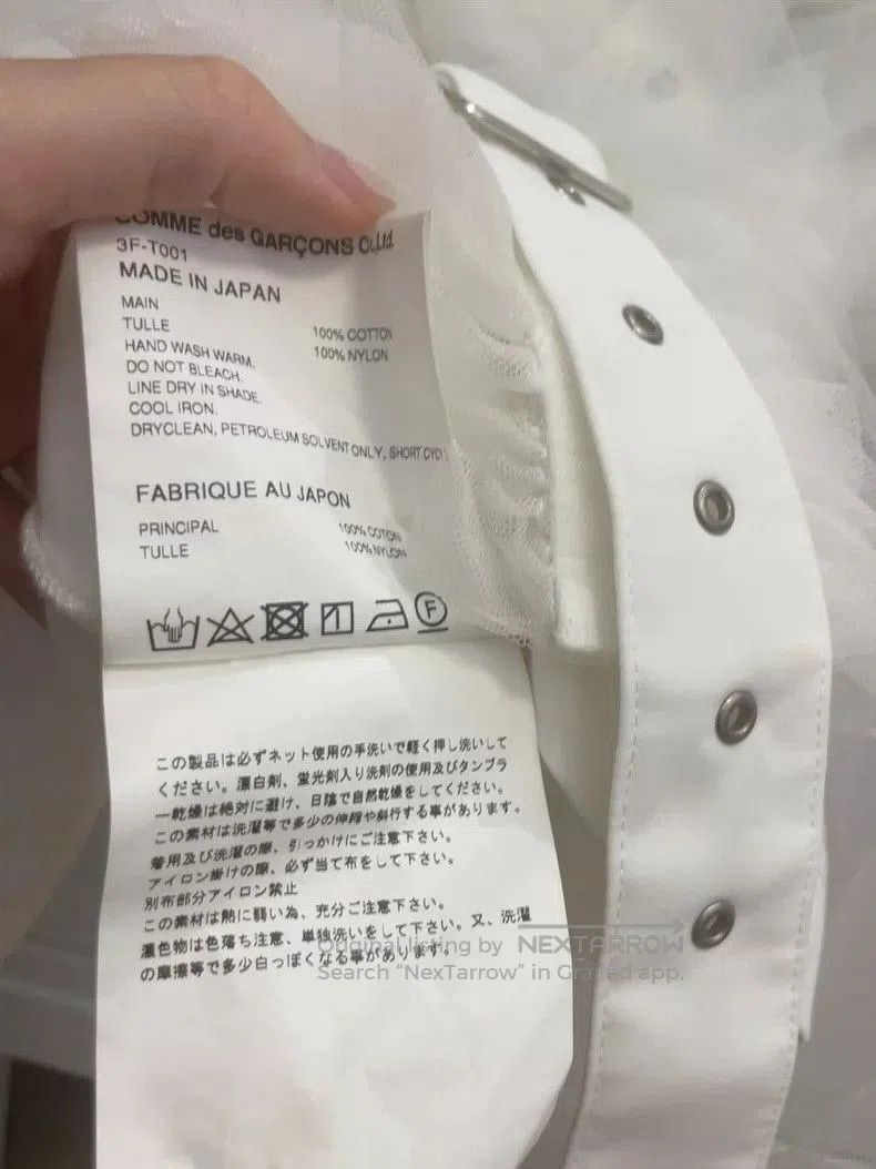 Comme des Garcons CDG Noir Mesh Strap Short Sleeve T. Size US S / EU 44-46 / 1 - 5 Thumbnail