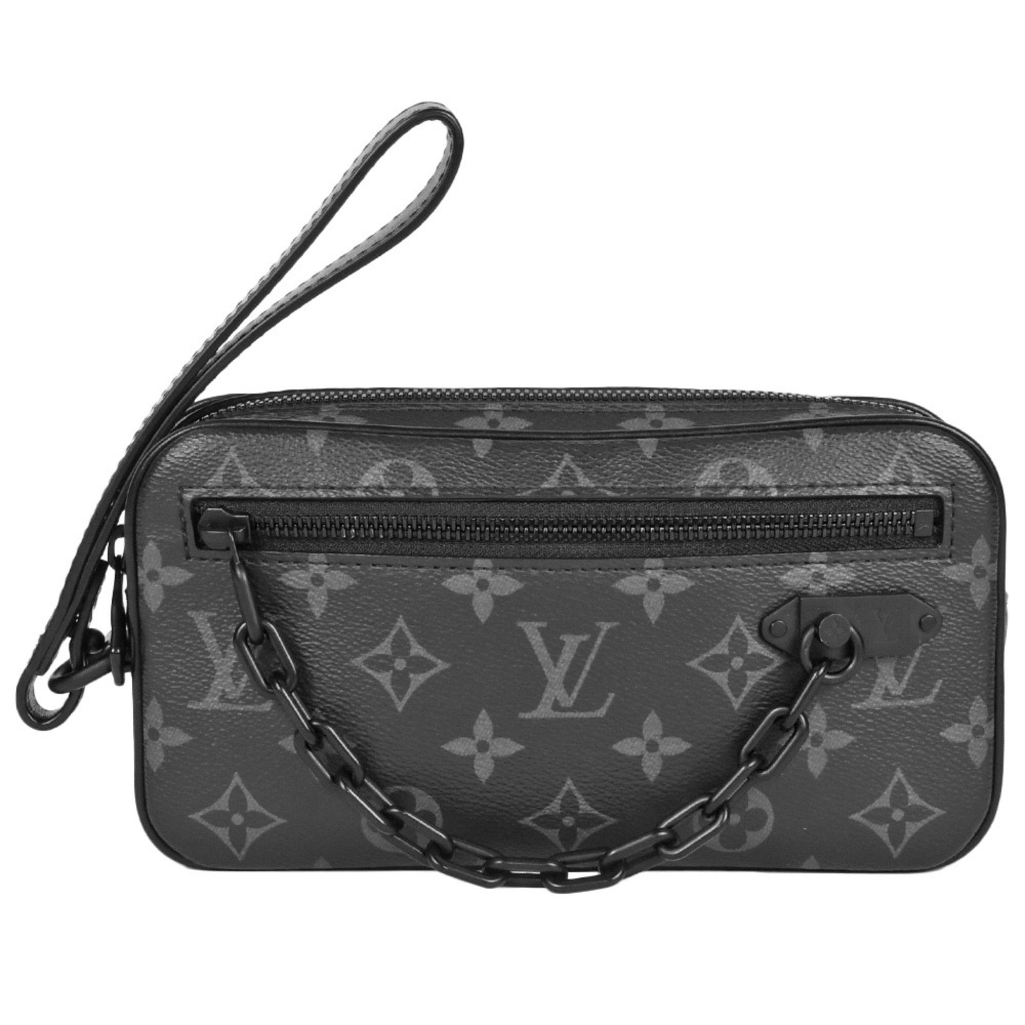 Louis Vuitton LOUIS VUITTON Pochette Volga Monogram Eclipse Clutch Bag