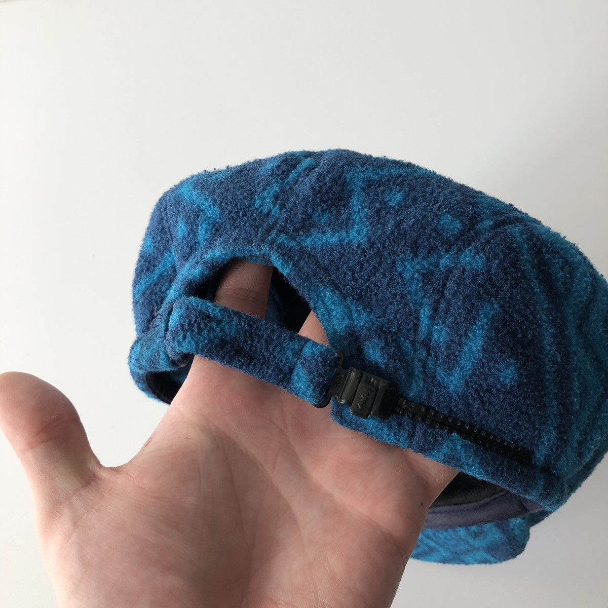 Mammut × Vintage Mammut Sport 90’s Printed Fleece Vintage Cap Winter Blue Size ONE SIZE - 6 Thumbnail