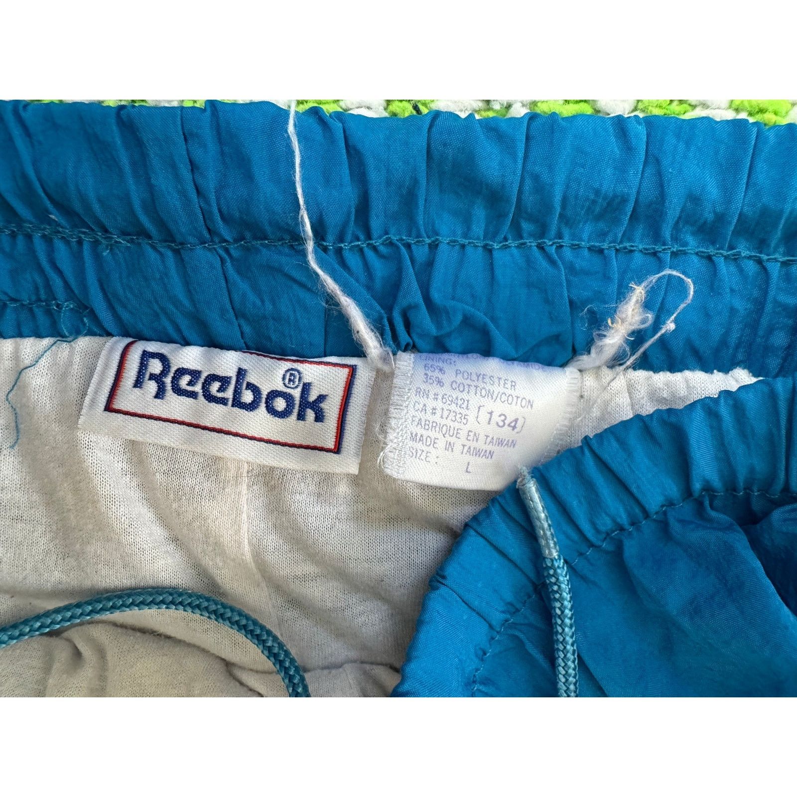 Reebok Vintage Reebok 90s Windbreaker Pants Blue L Size US 42 / EU 58 - 4 Thumbnail