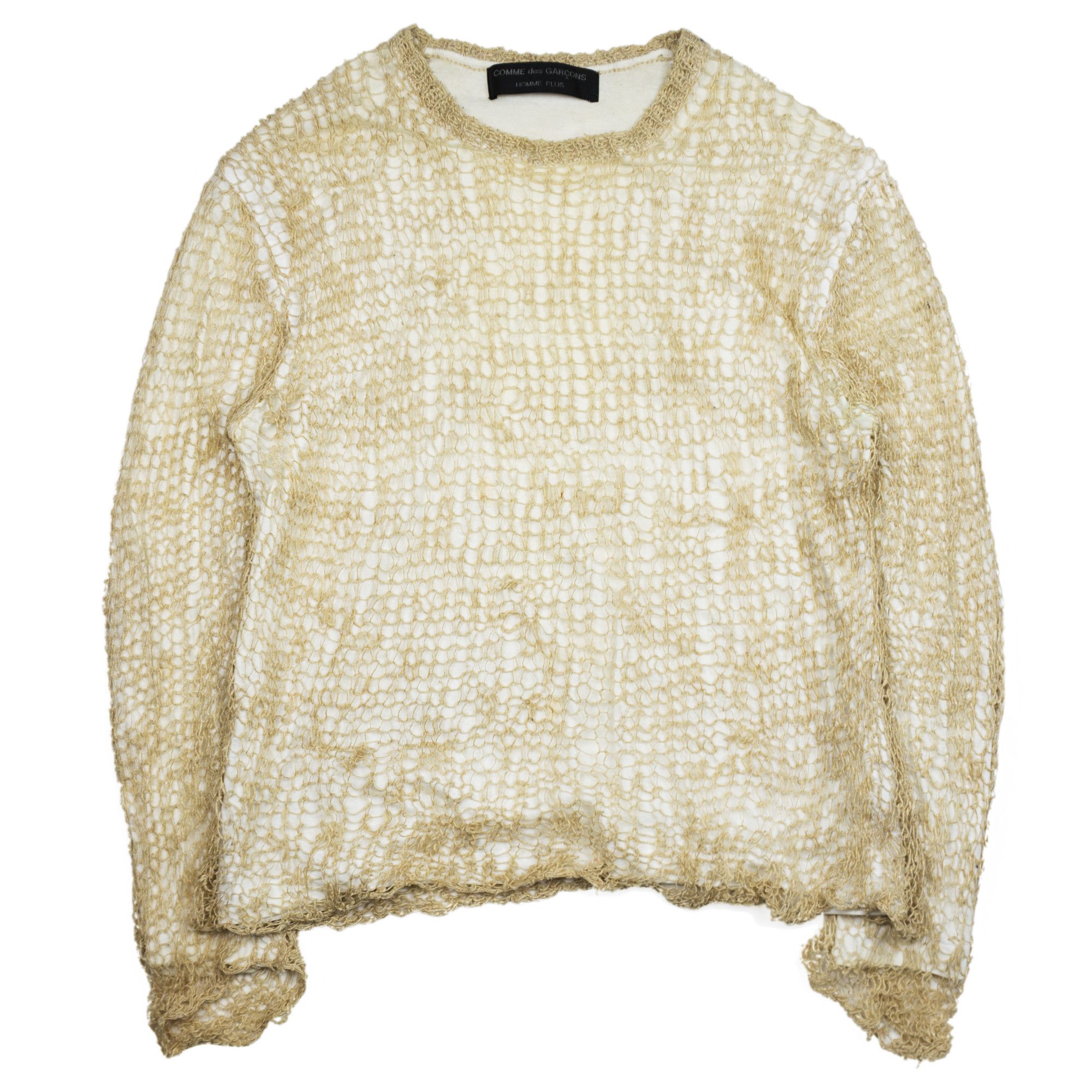 【売れ筋】 comme des garcons homme plus mesh knit トップス