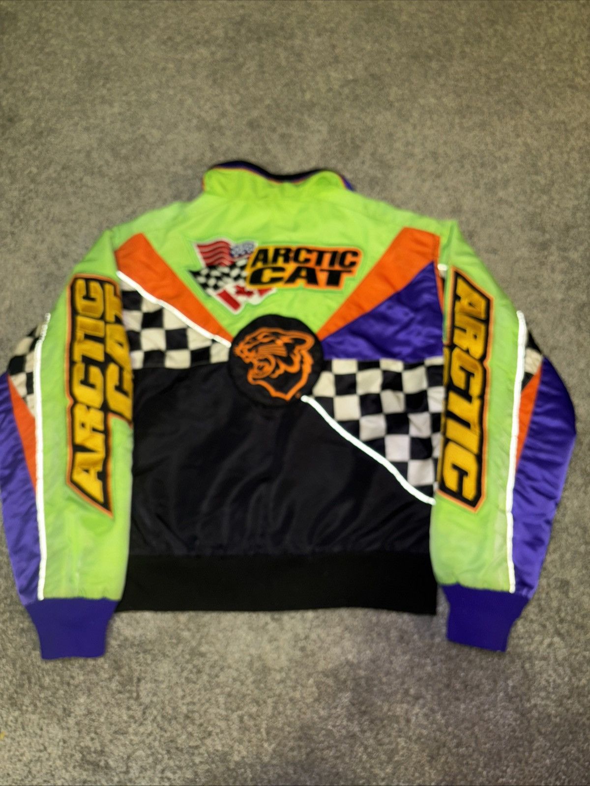 Vintage Arctic Cat 90s Mens Size S Team Arctic Racing Bomber Jacket Size US S / EU 44-46 / 1 - 7 Thumbnail