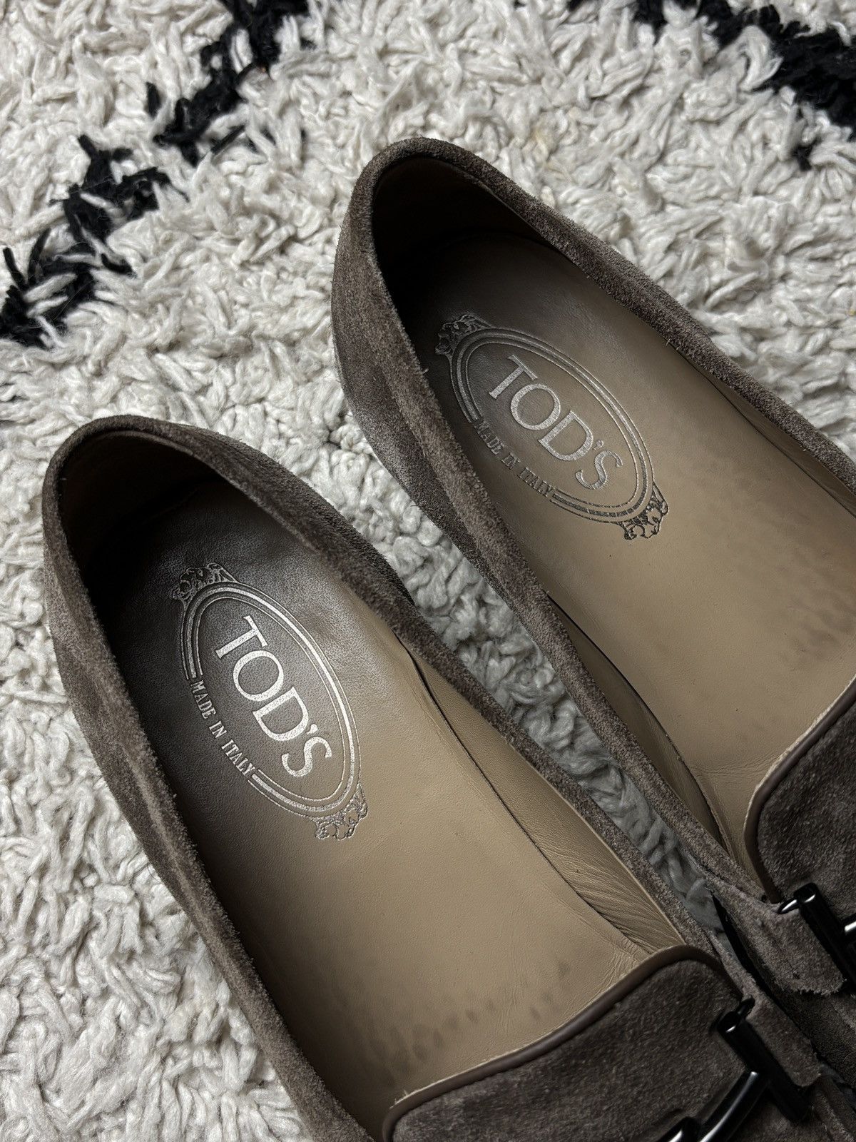 Tod's Tod’s Suede Loafers Vintage Double T Mocassino Leather Size US 8 / EU 41 - 9 Thumbnail