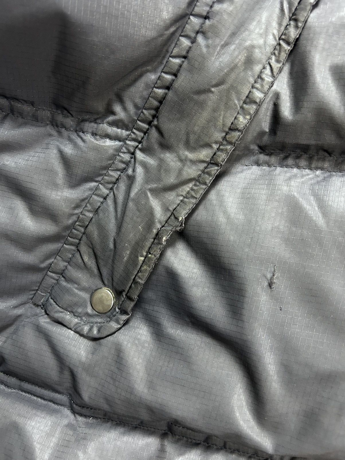 Adidas × Vintage Adidas vintage grey down puffer jacket small logo 2000s Size US XL / EU 56 / 4 - 5 Thumbnail