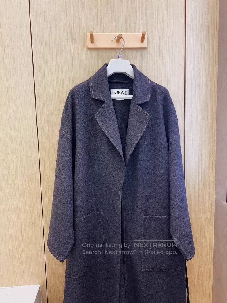 Loewe Loewe Long Grey Collar Coat Jacket Size XS / US 0-2 / IT 36-38 - 2 Thumbnail