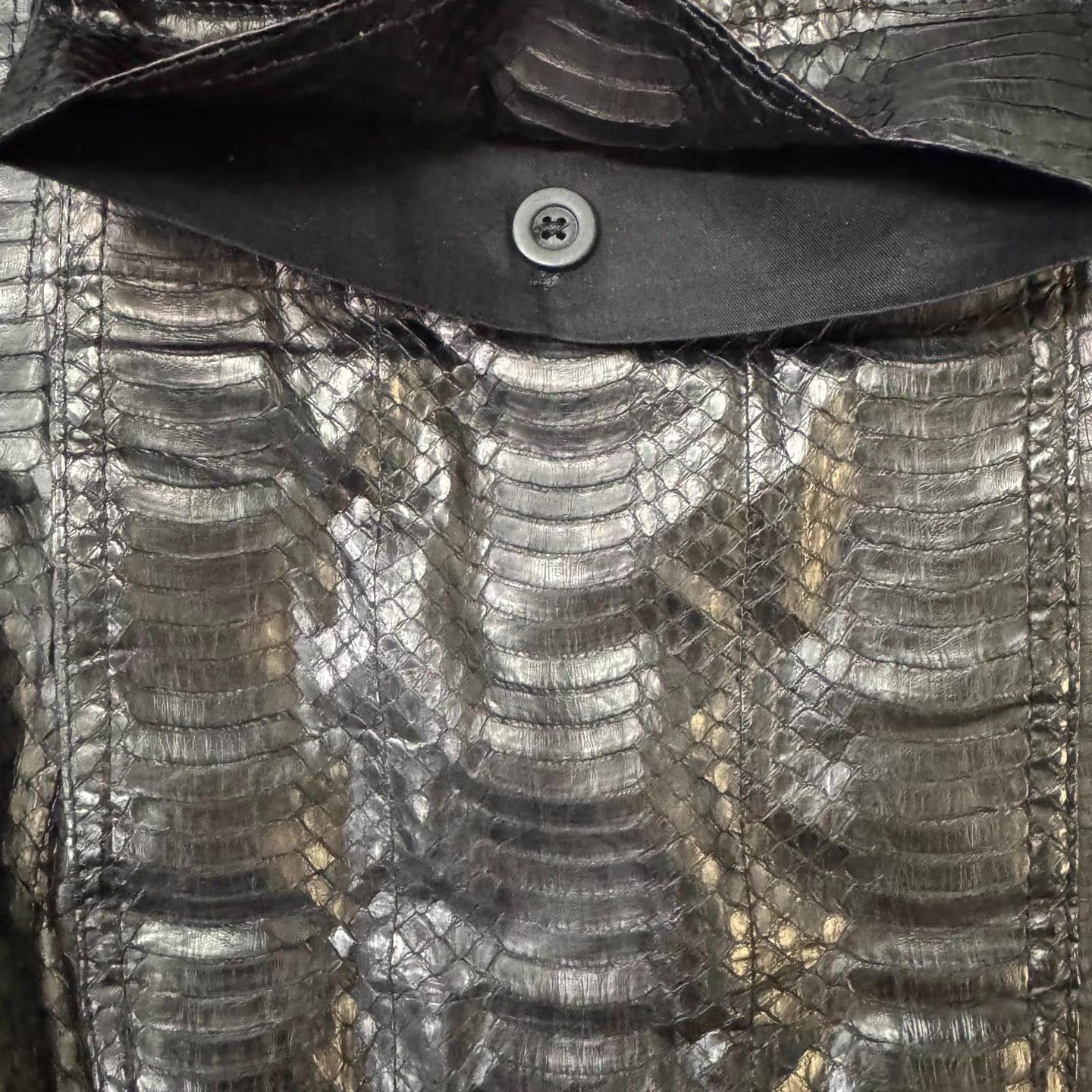 Rick Owens Rick Owens Python-PatternedCroppedDrop-Crotch Trousers Q10 Size US 36 / EU 52 - 5 Thumbnail