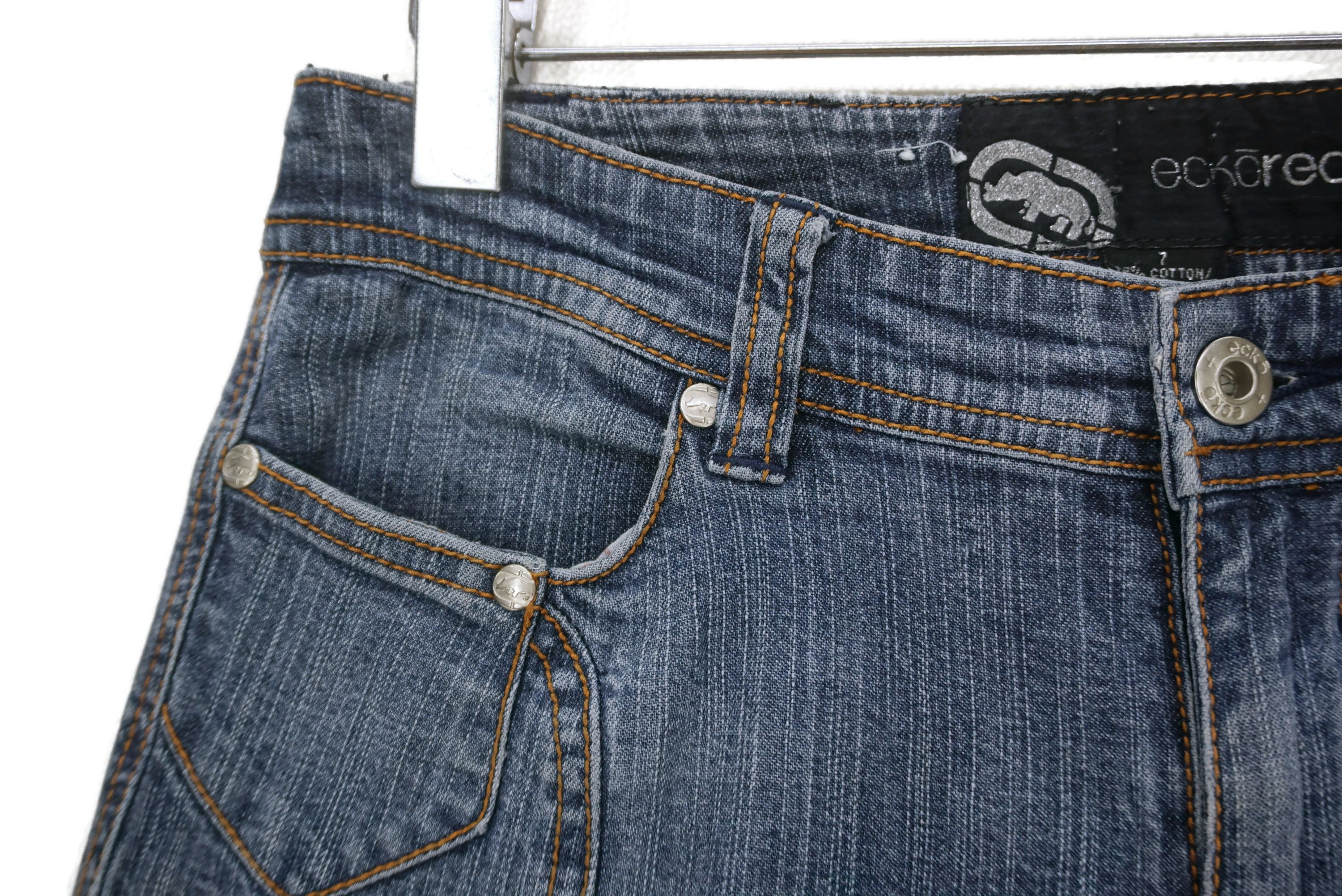 Ecko Unltd. Ecko Jeans Size 7 fit W28xL32 Y2k Low Rise Bootcut Denim Size 28" / US 6 / IT 42 - 4 Thumbnail