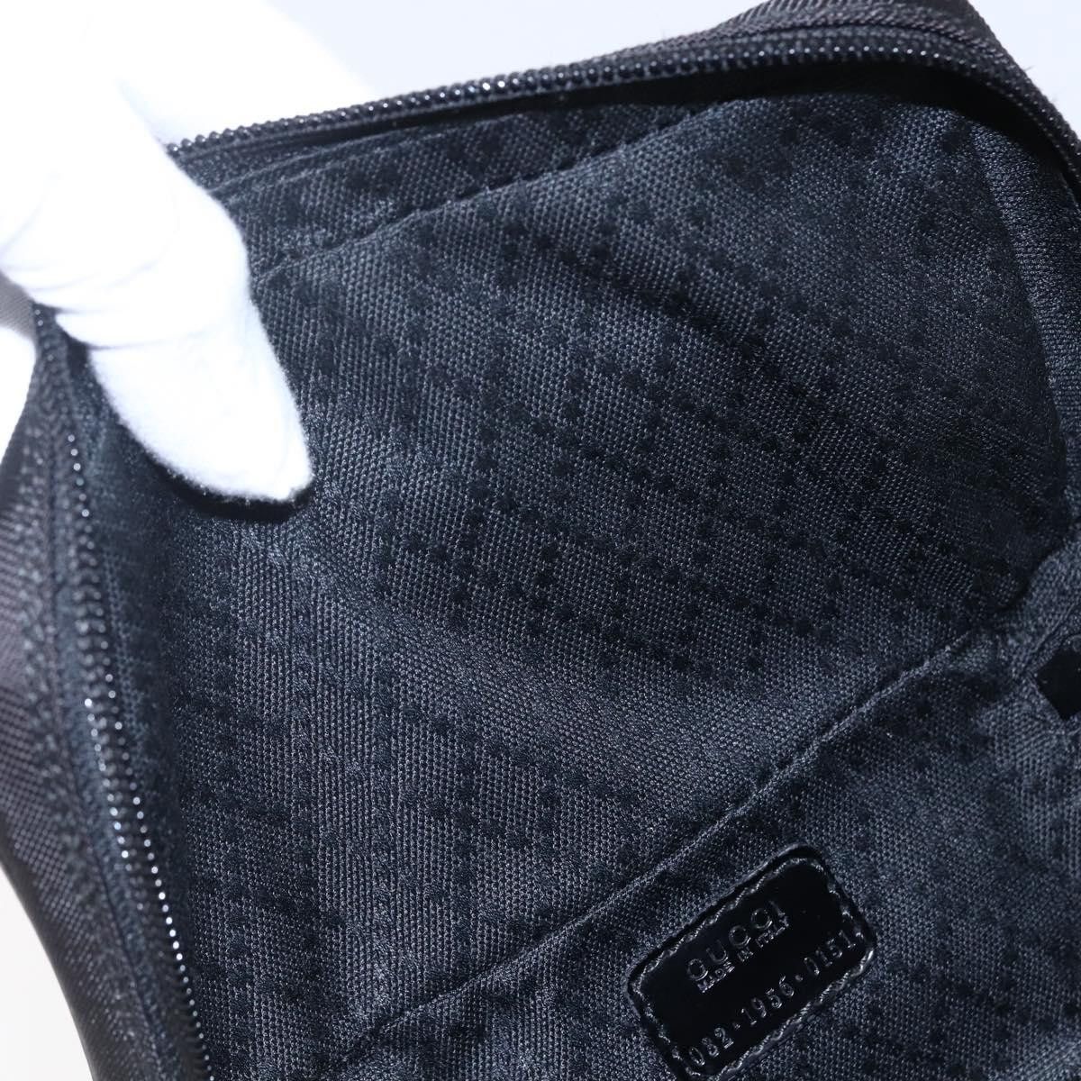 Gucci GUCCI Bamboo Vanity Handbag Nylon Black Silver 032 1956 032 Size ONE SIZE - 12 Thumbnail
