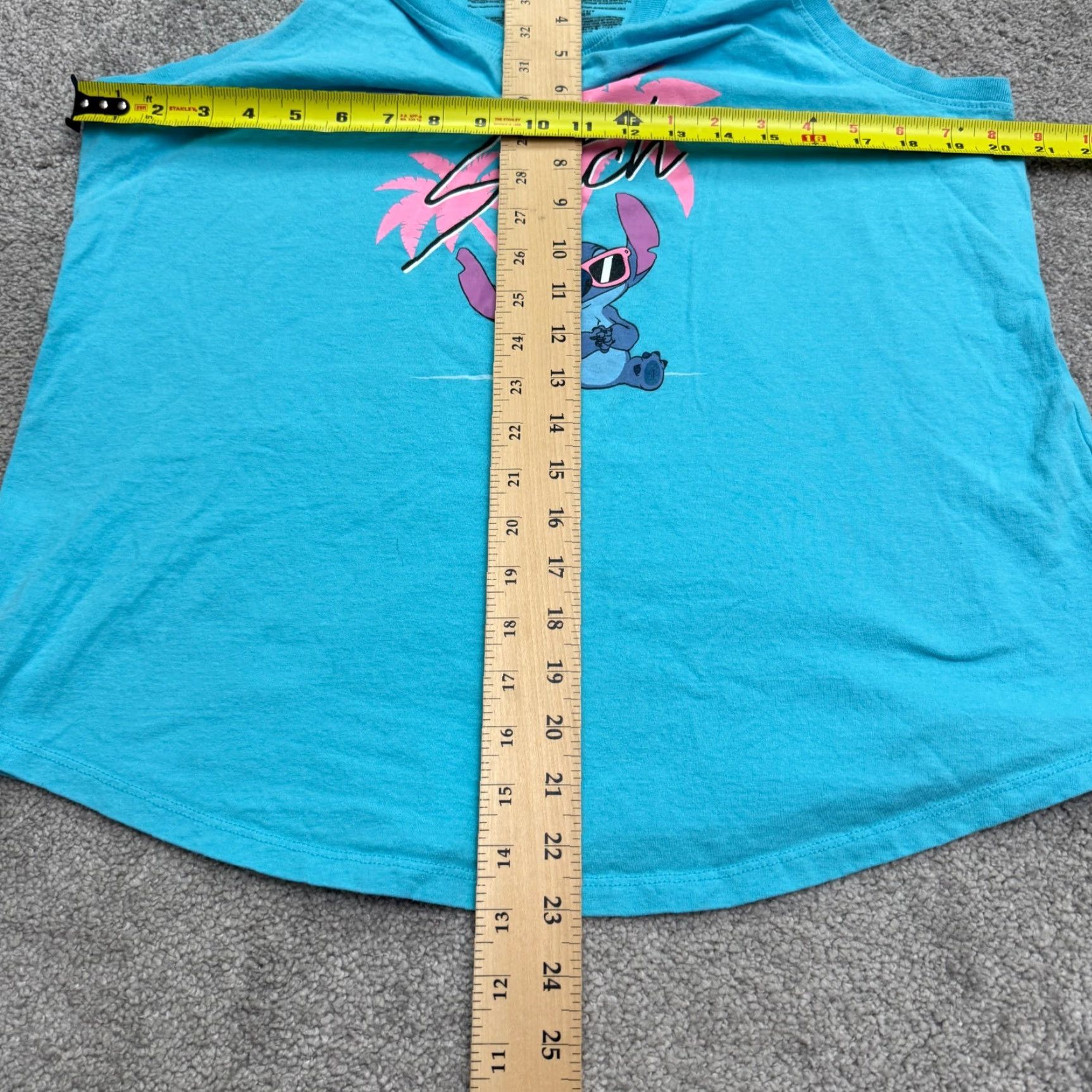 Disney VINTAGE Disney Stitch Graphic Tank Top Womens Large Sleeveless Cotton Casual Summer Size L / US 10 / IT 46 - 6 Thumbnail