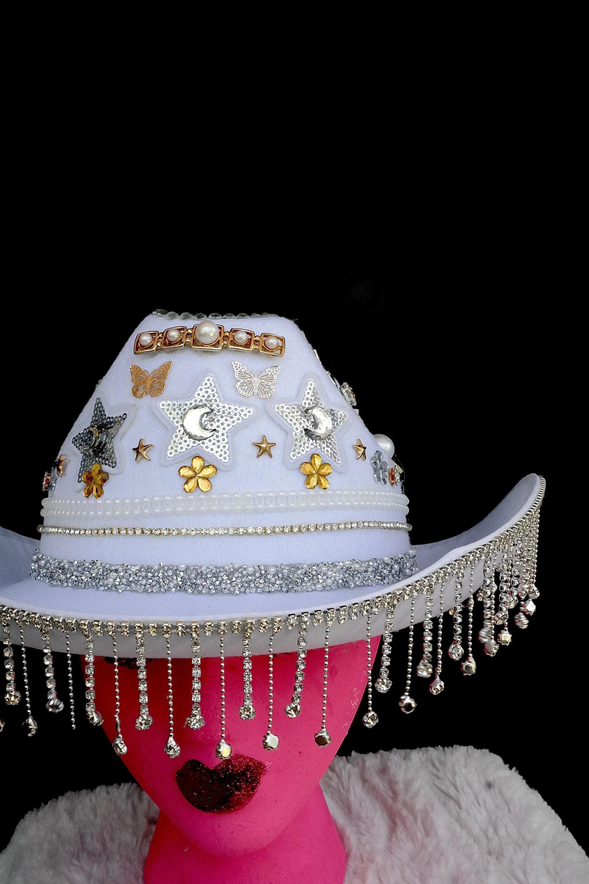 Handmade Spacey Bride Cowgirl Hat Size ONE SIZE - 7 Thumbnail