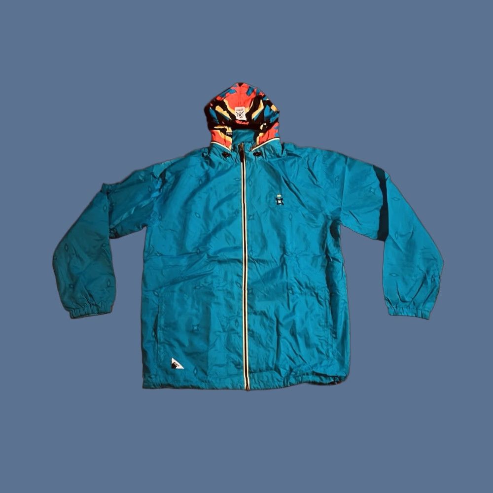Olive 10 Deep Live Larger Group Jacket Mens 3XL Sunburst Aztec Turquoise Hooded Parka Full Zip Lined Pockets Solid Colorful Western Hip Hop 90s Mens Size US XXL / EU 58 / 5 - 1 Thumbnail