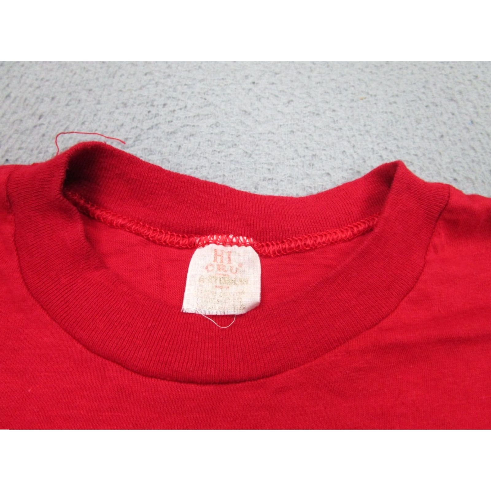 Vintage VINTAGE Hi Cru Canoe Race Shirt Mens Large Red 70s Single Stitch Boat Size US L / EU 52-54 / 3 - 6 Thumbnail