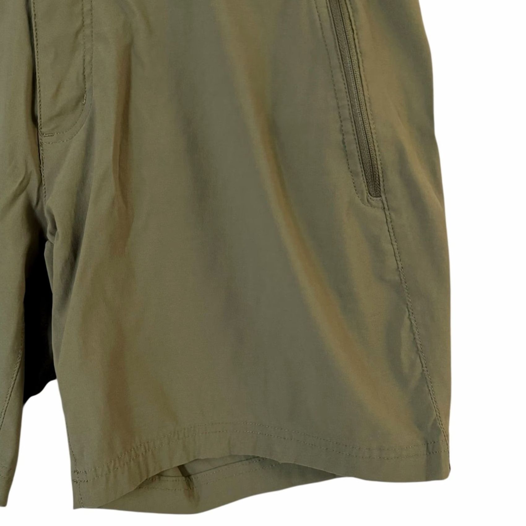 Eddie Bauer Eddie Bauer Horizon Guide Wander Shorts Men's 35 Hiking Outdoors Water-Repellant Green Nylon Spandex Chino Pockets UPF-50 Summer Spring Fall Size US 35 - 6 Thumbnail
