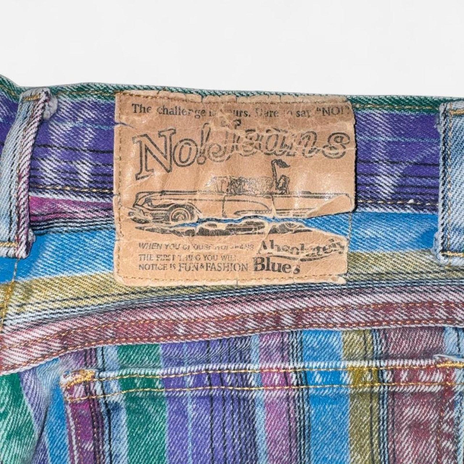 Other Vintage no jeans multicoloured striped Size 27" / US 4 / IT 40 - 4 Thumbnail